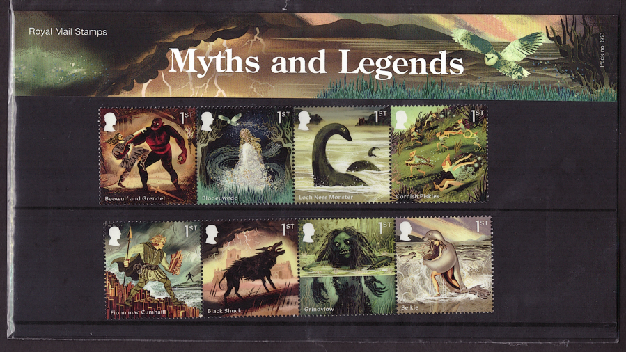 (image for) 2025 Myths & Legends Royal Mail Presentation Pack 663